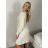 Women's Warm Long Sleeve Knitted Dress (S/M ONE SIZE) ITALIAN FASHION IMD221070