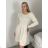 Women's Warm Long Sleeve Knitted Dress (S/M ONE SIZE) ITALIAN FASHION IMD221070