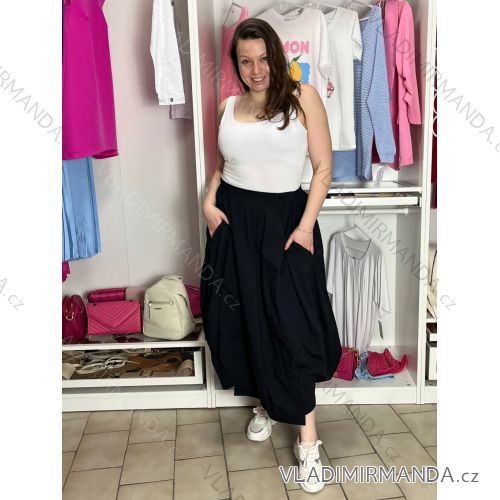 Women's Oversized Knitted Long Sleeve Sweater (S/M ONE SIZE) ITALIAN FASHION IMSN2416125 M/L/XL black