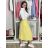Women's Long Chiffon Short Sleeve Dress (S/M ONE SIZE) ITALIAN FASHION IMWGS231048