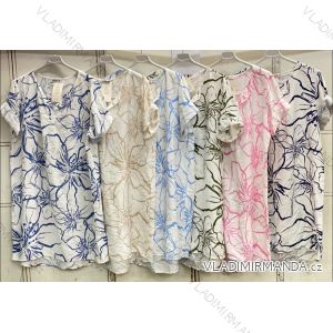 Women's summer short sleeve dress, oversized (52/54/56 ONE SIZE) ITALIAN FASHION IMC26089