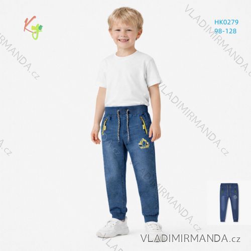 Children's jeans long jeans for boys (116-146) KUGO CK0930