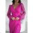 Women's long sleeve formal dress (34-48) POLISH FASHION PMLBC25314-01 pink 40