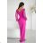 Women's long sleeve formal dress (34-48) POLISH FASHION PMLBC25314-01 pink 40