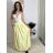 Women's long skirt at the waist for flip flops (UNI S-L) ITALIAN FASHION IM420027 -   zelená khaki -   M / L