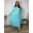 Summer dress oval short sleeve women's oversized (50/52/54 ONE SIZE) ITALIAN FASHION IM425011