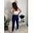 Women's Oversized Knitted Long Sleeve Sweater (S/M ONE SIZE) ITALIAN FASHION IMSN2416125