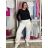 Women's Elegant Oversize Long Sweatpants (S/M/L ONE SIZE) ITALIAN FASHION IMD23634