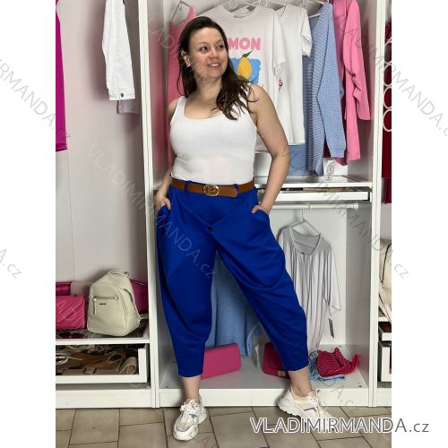 Summer dress oval short sleeve women's oversized (50/52/54 ONE SIZE) ITALIAN FASHION IM425011