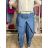 Women's Elegant Oversize Long Sweatpants (S/M/L ONE SIZE) ITALIAN FASHION IMD23634 S / M / L Light blue