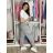 Summer dress oval short sleeve women's oversized (50/52/54 ONE SIZE) ITALIAN FASHION IM425011