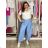 Summer dress oval short sleeve women's oversized (50/52/54 ONE SIZE) ITALIAN FASHION IM425011