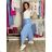 Summer dress oval short sleeve women's oversized (50/52/54 ONE SIZE) ITALIAN FASHION IM425011