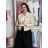 Women's short denim jacket (S-2XL) MOON GIRL MOON26GY2607P/DUR XL beige