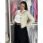 Women's short denim jacket (S-2XL) MOON GIRL MOON26GY2607P/DUR XL beige