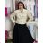 Women's short denim jacket (S-2XL) MOON GIRL MOON26GY2607P/DUR XL beige