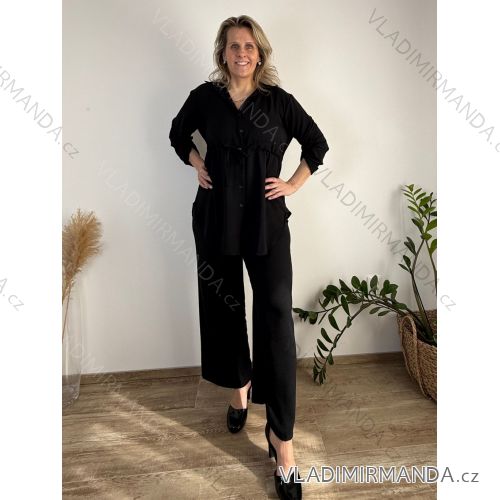 Buttoned Dress with Buttoned Ladies (uni s-m) ITALIAN FASHION IM2203948 M/L/XL black
