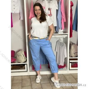 Summer dress oval short sleeve women's oversized (50/52/54 ONE SIZE) ITALIAN FASHION IM425011