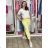 Summer dress oval short sleeve women's oversized (50/52/54 ONE SIZE) ITALIAN FASHION IM425011