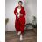 Summer dress oval short sleeve women's oversized (50/52/54 ONE SIZE) ITALIAN FASHION IM425011