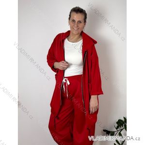 Summer dress oval short sleeve women's oversized (50/52/54 ONE SIZE) ITALIAN FASHION IM425011