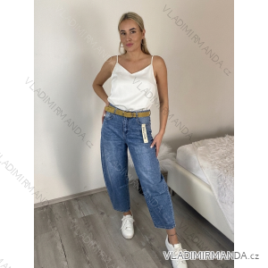 Women's long jeans with belt (XS-XL) MOG25096R