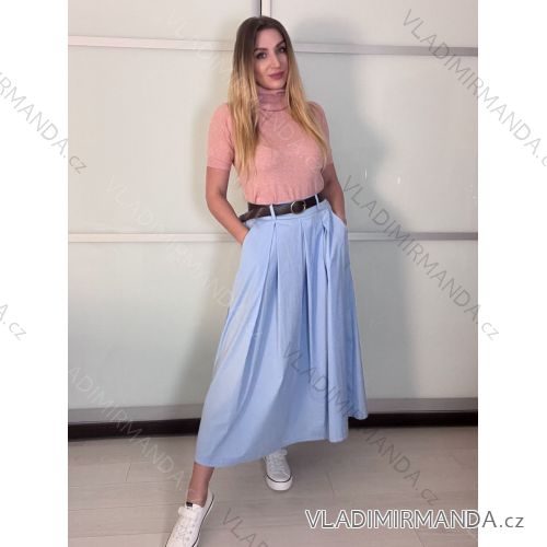 Women's mid-length denim skirt (S/M/L ONE SIZE) ITALIAN FASHION IMPLI255238