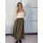 Women's mid-length denim skirt (S/M/L ONE SIZE) ITALIAN FASHION IMPLI255238