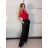 Women's Short Sleeve Turtleneck Sweater (S/M/L ONE SIZE) ITALIAN FASHION IMWK24F3666-1 S / M / L red