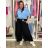 Women's Oversized Knitted Long Sleeve Sweater (S/M ONE SIZE) ITALIAN FASHION IMSN2416125 M/L/XL black