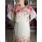 Women's Long Chiffon Short Sleeve Dress (S/M ONE SIZE) ITALIAN FASHION IMWGM23456