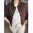Women's short denim jacket (2XL-6XL) VIVID PMW26J2129/DUR S Brown