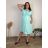 Shirt 3/4 sleeve ladies strip (4XL/5XL ONE SIZE) ITALSKÁ MÓDA IM422026