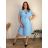 Shirt 3/4 sleeve ladies strip (4XL/5XL ONE SIZE) ITALSKÁ MÓDA IM422026