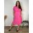 Shirt 3/4 sleeve ladies strip (4XL/5XL ONE SIZE) ITALSKÁ MÓDA IM422026
