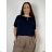 Summer dress oval short sleeve women's oversized (50/52/54 ONE SIZE) ITALIAN FASHION IM425011