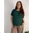 Summer dress oval short sleeve women's oversized (50/52/54 ONE SIZE) ITALIAN FASHION IM425011