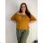 Summer dress oval short sleeve women's oversized (50/52/54 ONE SIZE) ITALIAN FASHION IM425011