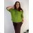 Summer dress oval short sleeve women's oversized (50/52/54 ONE SIZE) ITALIAN FASHION IM425011