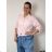 Classic 3/4 long sleeve shirt for women, oversized (50/52/54 ONE SIZE) ITALIAN FASHION IMWDL252349 S / M / L růžová světlá