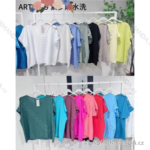 Tunic with pendant short sleeve women's plus size (3XL/4XL ONE SIZE) ITALIAN FASHION IMC23020