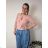 Women's elegant party long sleeve dress (S/M ONE SIZE) ITALIAN FASHION IM322282   Old-pink
   S/M