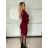 Women's long sleeve knitted dress (S/M/L ONE SIZE) ITALIAN FASHION IMM25M7006