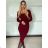 Women's long sleeve dress (S/M/L ONE SIZE) ITALIAN FASHION IMM25M5095