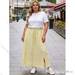 Summer dress oval short sleeve women's oversized (50/52/54 ONE SIZE) ITALIAN FASHION IM425011