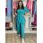Buttoned Dress with Buttoned Ladies (uni s-m) ITALIAN FASHION IM2203948 M/L/XL light mint
