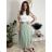 Women's Long Chiffon Short Sleeve Dress (S/M ONE SIZE) ITALIAN FASHION IMWGS231048
