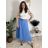 Women's Long Chiffon Short Sleeve Dress (S/M ONE SIZE) ITALIAN FASHION IMWGS231048