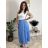 Women's Long Chiffon Short Sleeve Dress (S/M ONE SIZE) ITALIAN FASHION IMWGS231048 S / M / L pink