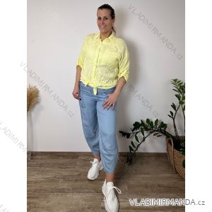 Women's Oversized Knitted Long Sleeve Sweater (S/M ONE SIZE) ITALIAN FASHION IMSN2416125